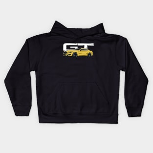 GT Mustang lightning yellow Ford Kids Hoodie